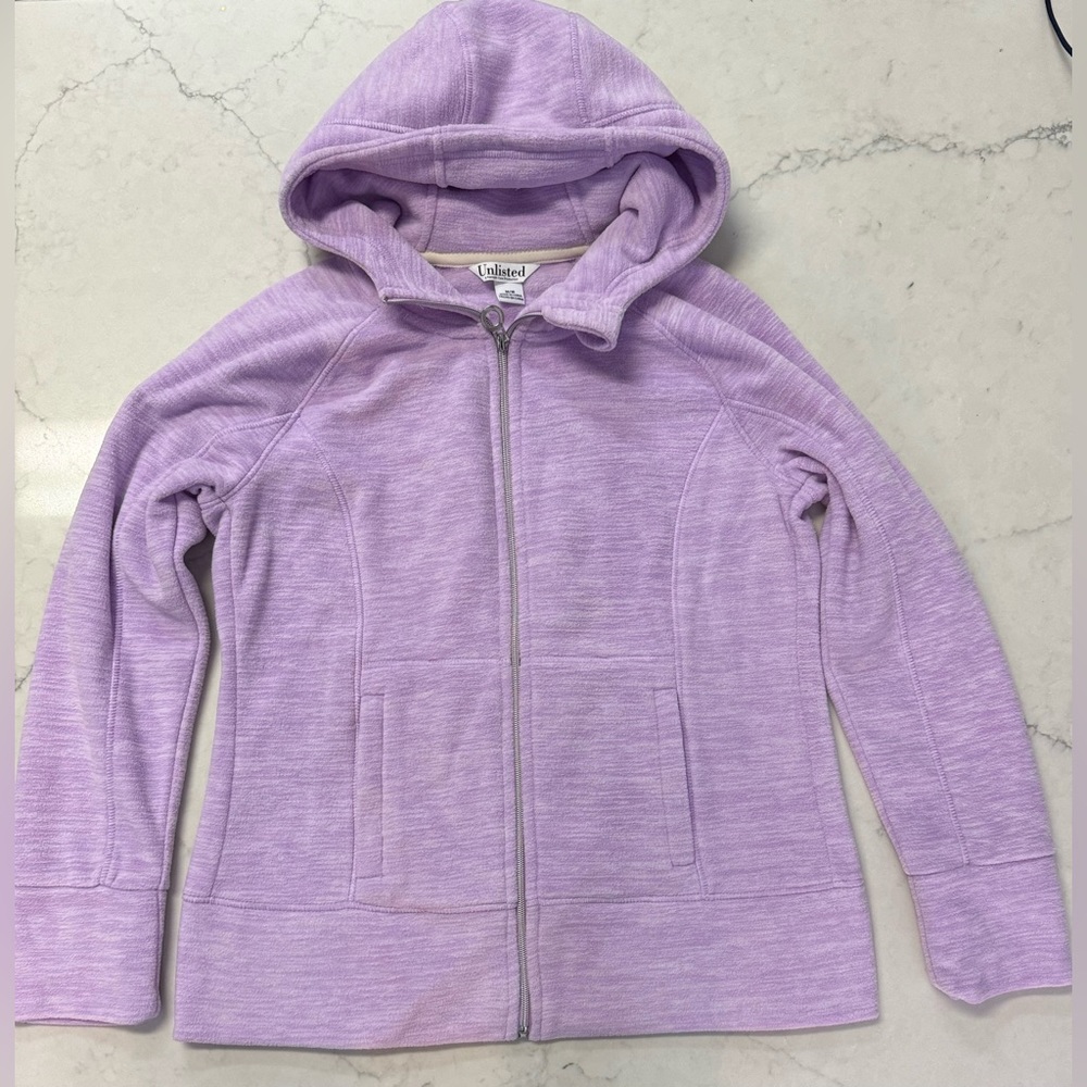 Unlisted By Kenneth Cole Lilac Neon Women’s Fleece Jacket Medium
